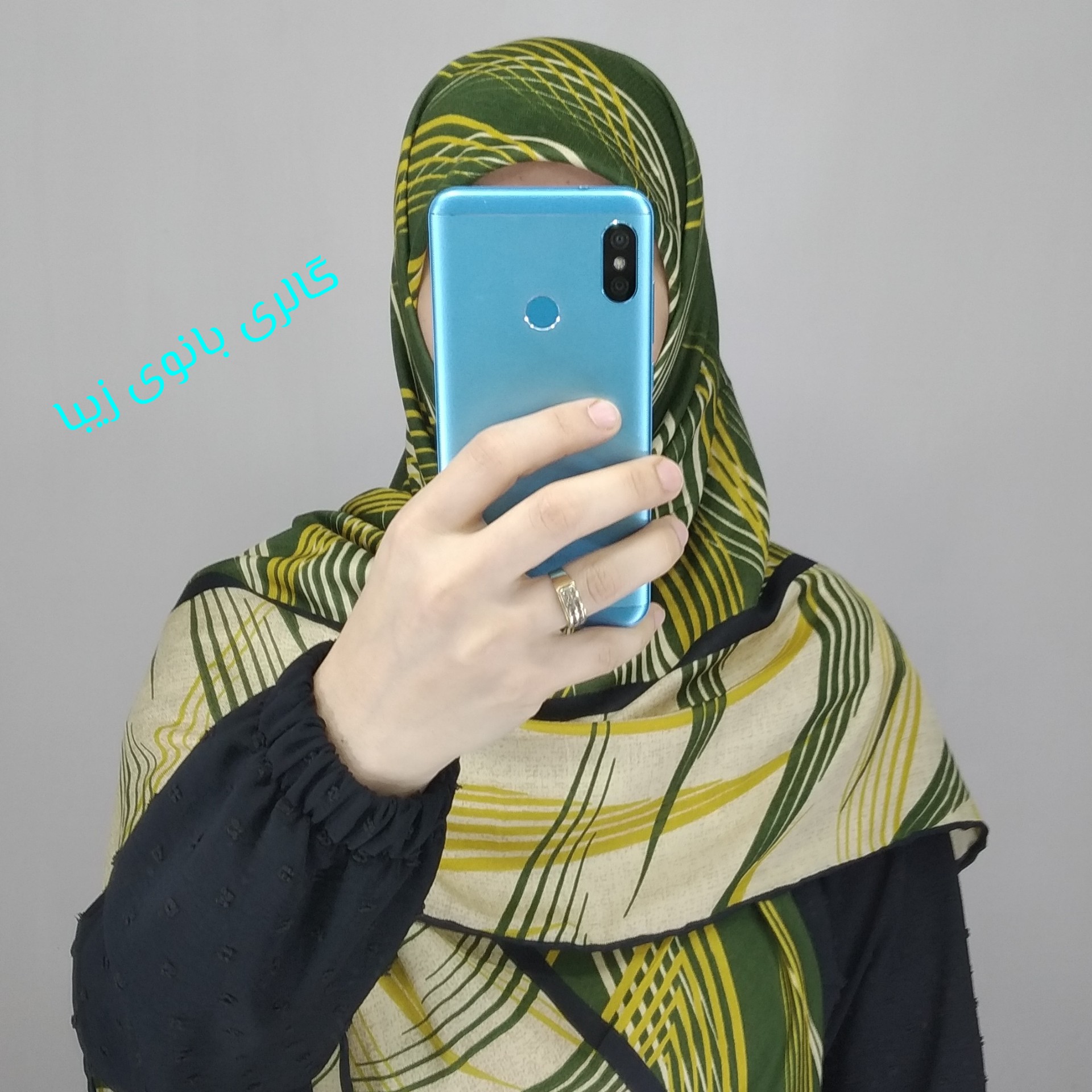 روسری نخی پاییزه دور دست دوز سایز 130