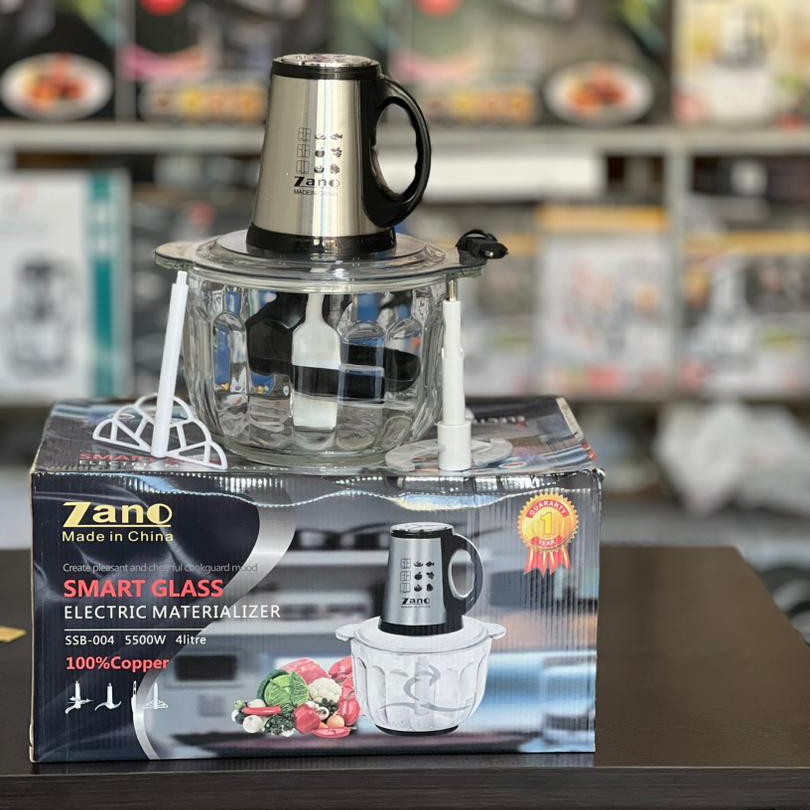 خردکن 4  لیتر زانو کاسه شیشه ای