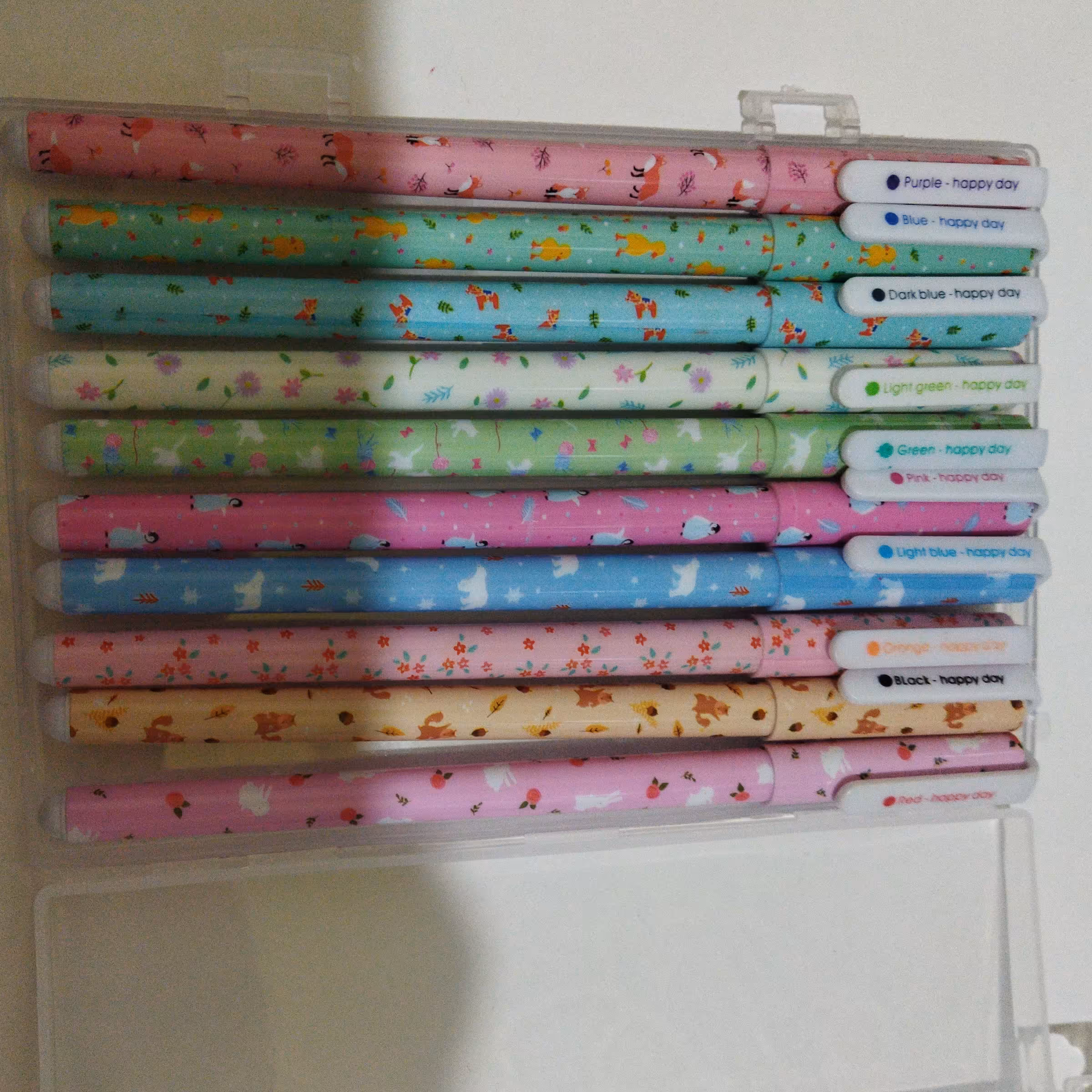 خودکار رنگی طرح جنگل بسته ده عددی