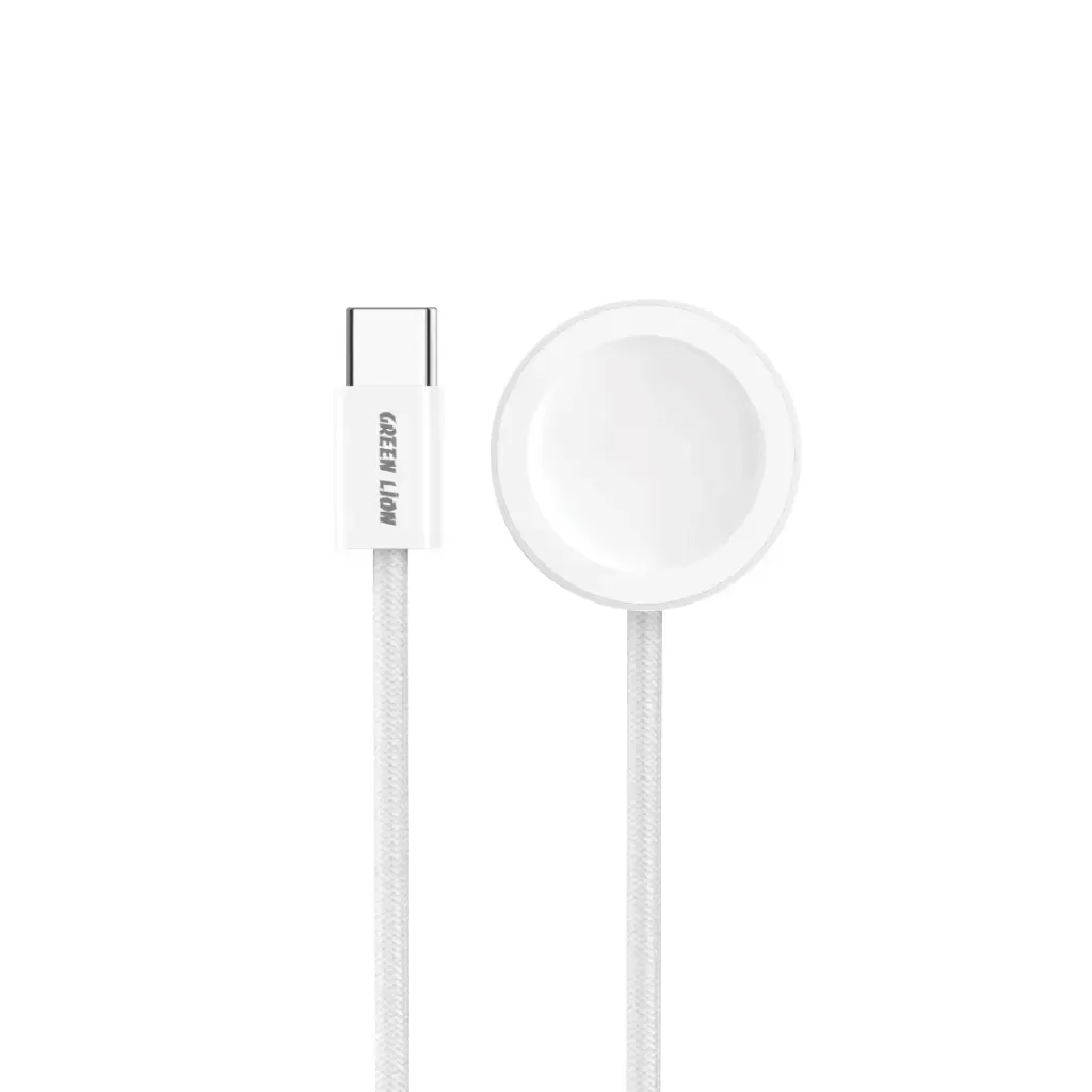 کابل شارژ 1 متری گرین لاین مدل Green Lion iWatch USB-C To Wireless Charger