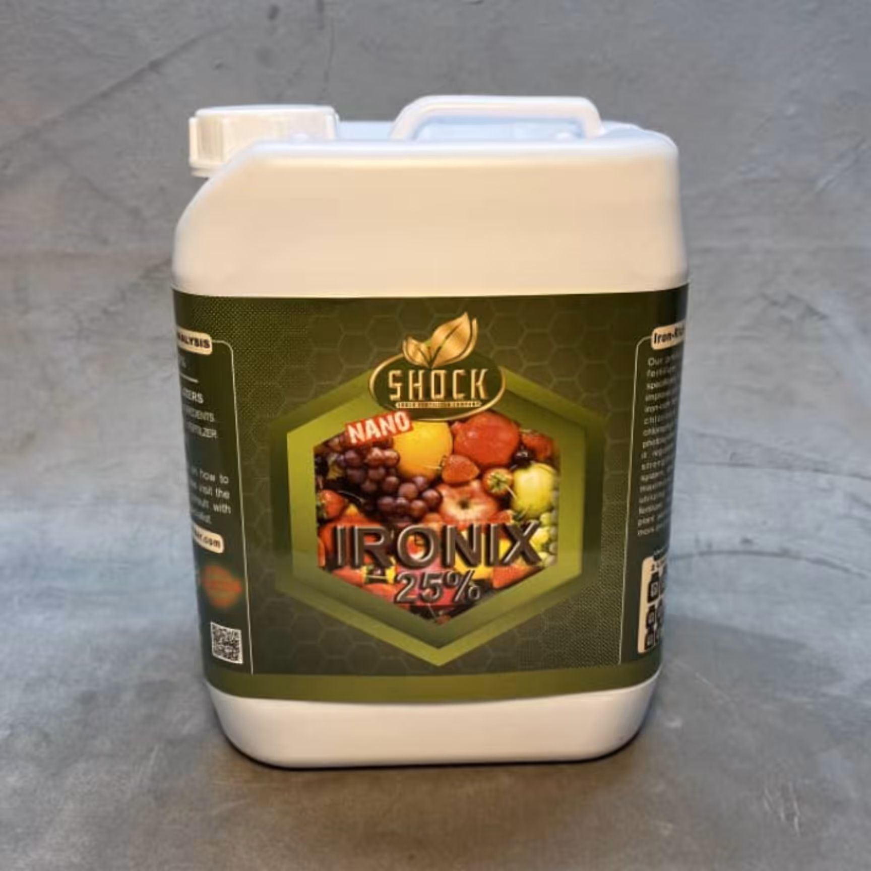 کود آهن شوک 25 درصد اصل آمریکایی گالن پنج لیتری (پس کرایه)