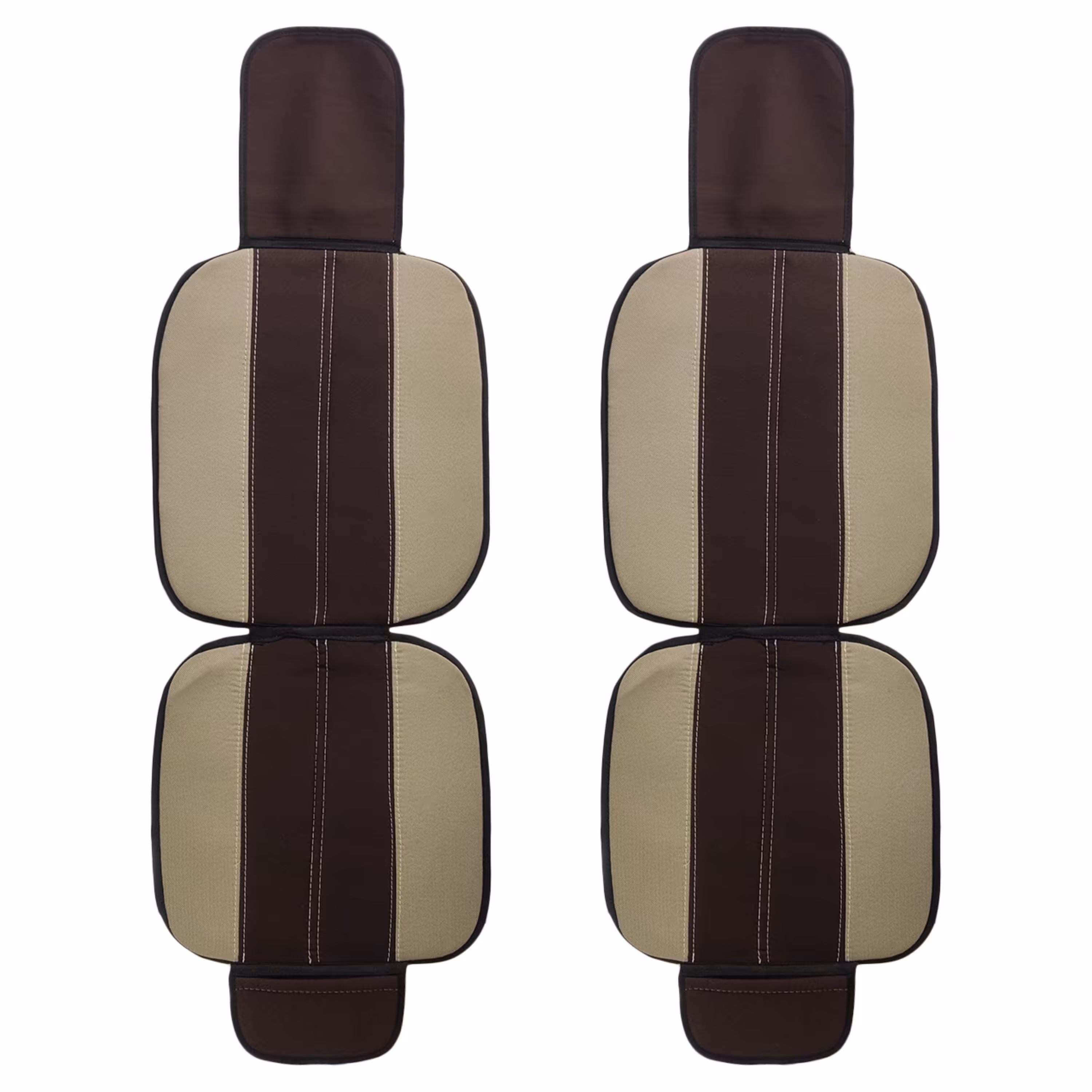 پشتی صندلی MMP مجموعه دو عددی کرم وسط قهوه ای