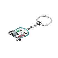 جاسوئیچی موتورسیکلت خاکستری VESPA MOTORCYCLES MOTORCYCLE DROP LABEL KEYCHAIN روشن Modül