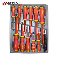 ست پیچ گوشتی دوسو و چهارسو 12 عددی فورس مدل 2125N