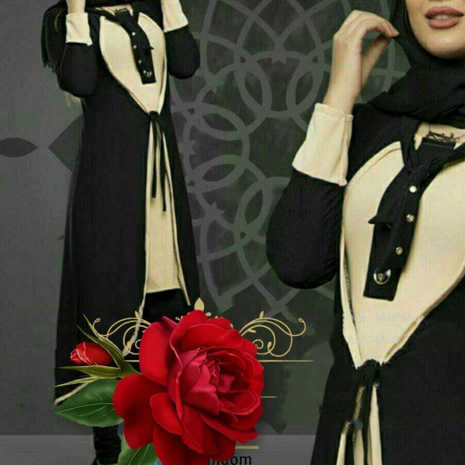 مانتو زنانه دو تیکه کرپ