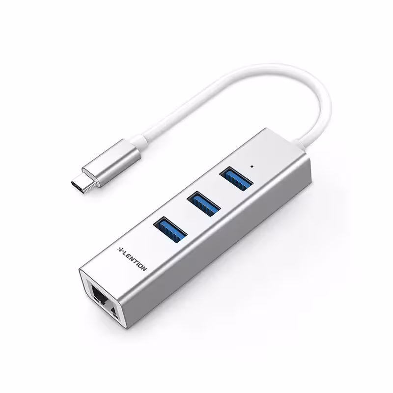 هاب 4 پورت Type-c لنشن مدل C23s