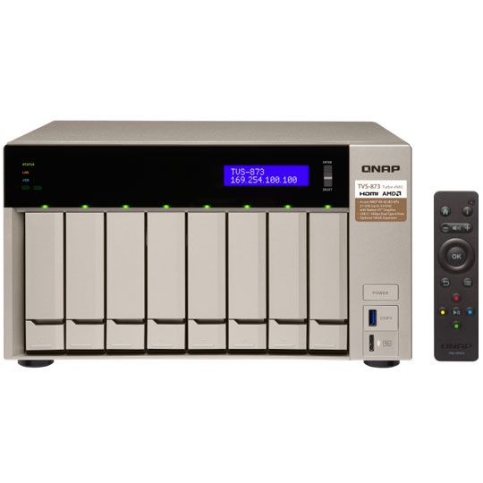 قیمت و خرید ذخيره ساز تحت شبکه کيونپ مدل TVS-873-8G | یاس ارتباط