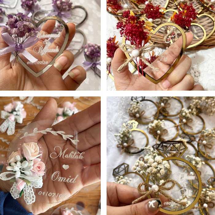 گیفت عروس پلکسی(پک 10 عددی)