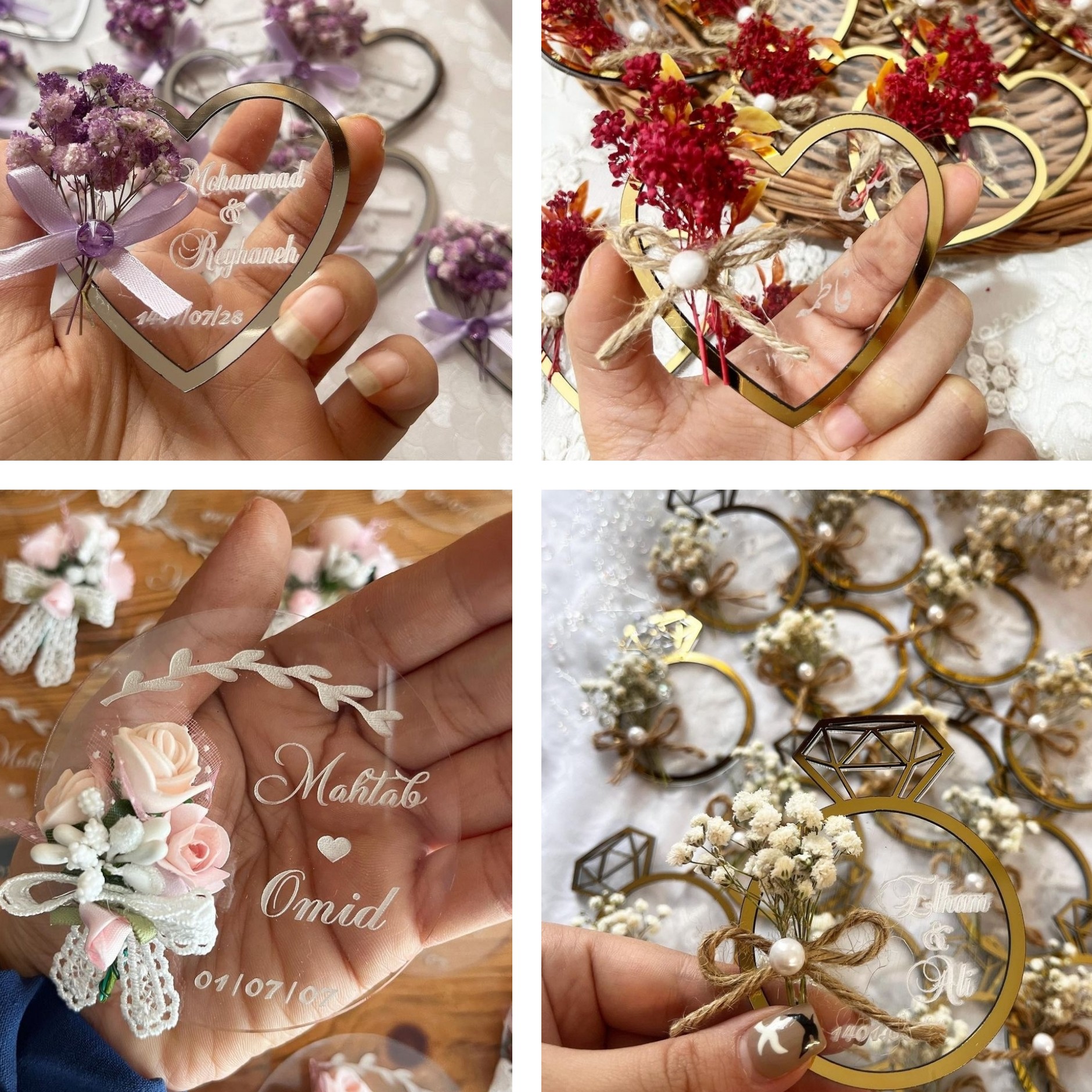 گیفت عروس پلکسی(پک 10 عددی)