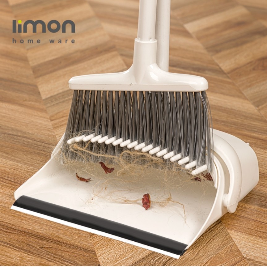 جارو خاک انداز مخزن دار دسته استیل بلند تاشو لیمون (limon) ارسال با تیپاکس