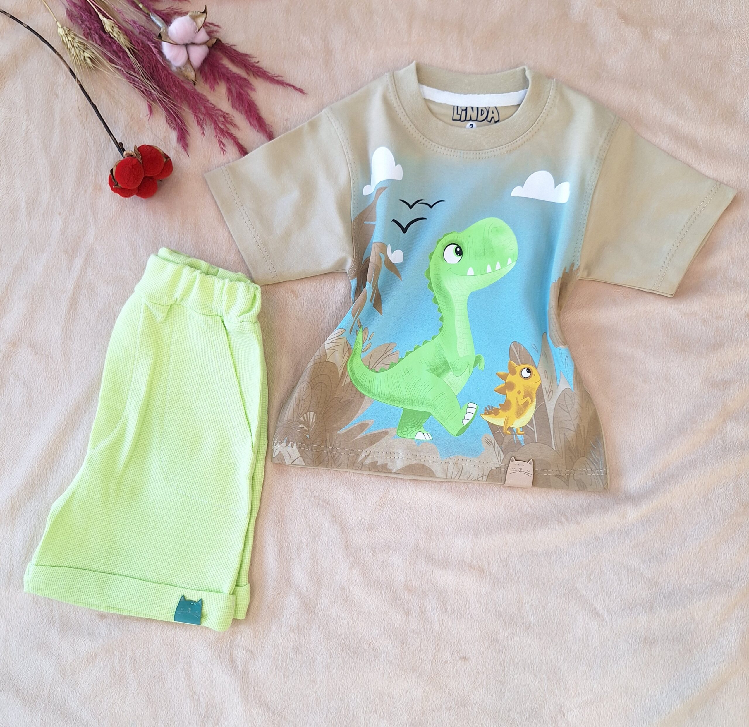 تیشرت شورت دایناسور