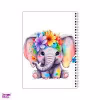 دفتر مشق 100 برگ بامبیلیپ طرح فیل گل گلی کد 0930832