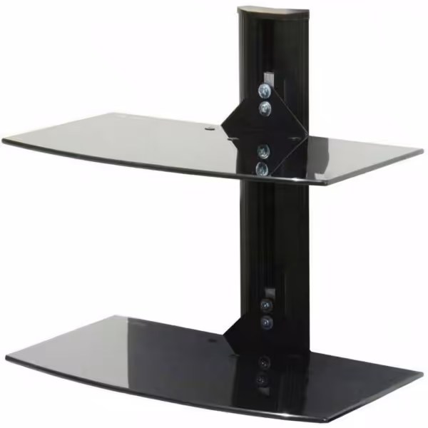 پایه دیواری شیشه ای دو طبقه