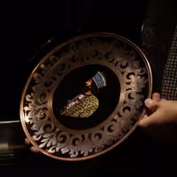 چهره پرداز نقره مس سایز30 طرح کوروش