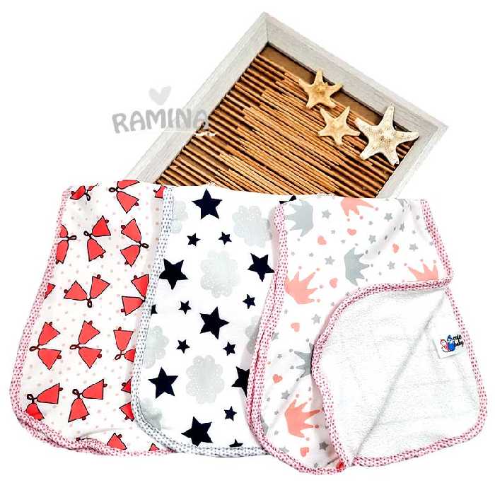 پیش بند آروغ گیر ارگانیک سه عددی نوزادی cute baby