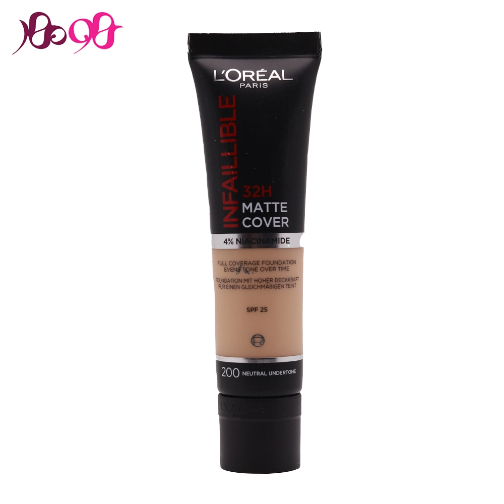 کرم پودر اینفالیبل لورال 32 ساعته شماره 200 (Matte Cover)