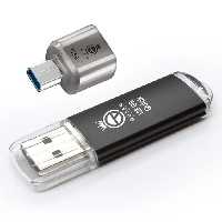 فلش مموری کوئین تک مدل QUICK C-PLUS به همراه مبدل USB-C OTG ظرفیت 64 گیگابایت