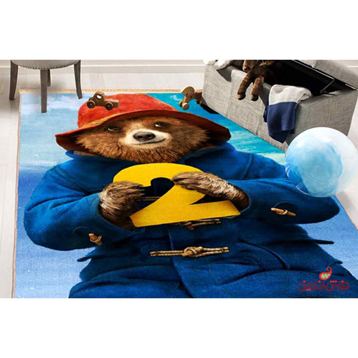 فرش ماشینی کودک کلاریس طرح پدینگتون کد 100232