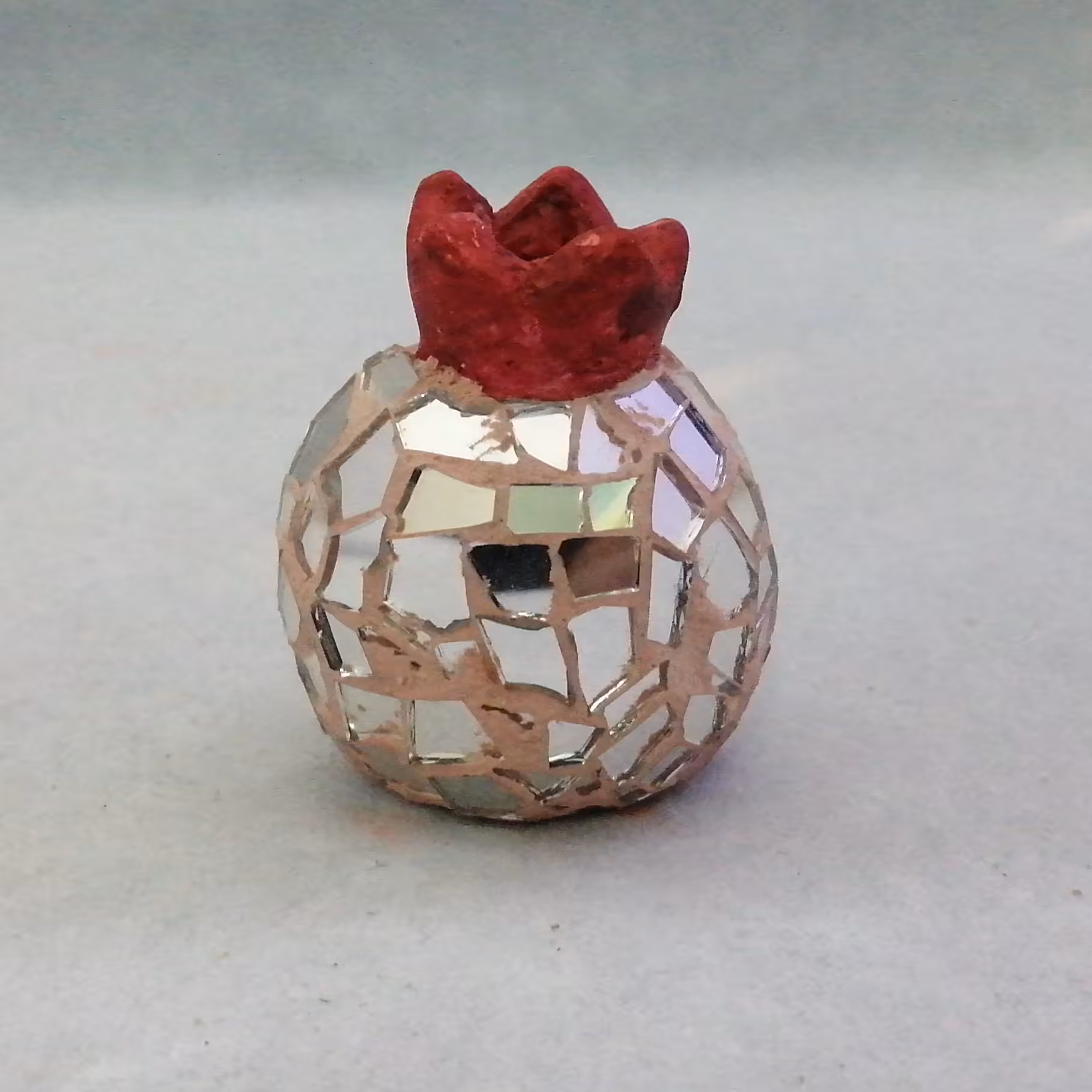 انار گچی آینه کاری دکوری شب یلدا  4سانتی