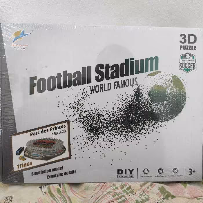 پازل سه بعدی استادیوم پارک  د پرنس ورزشگاه پاریس فرانسه پاریس-سن-ژرمن parc  des princes 3s pazzle 
