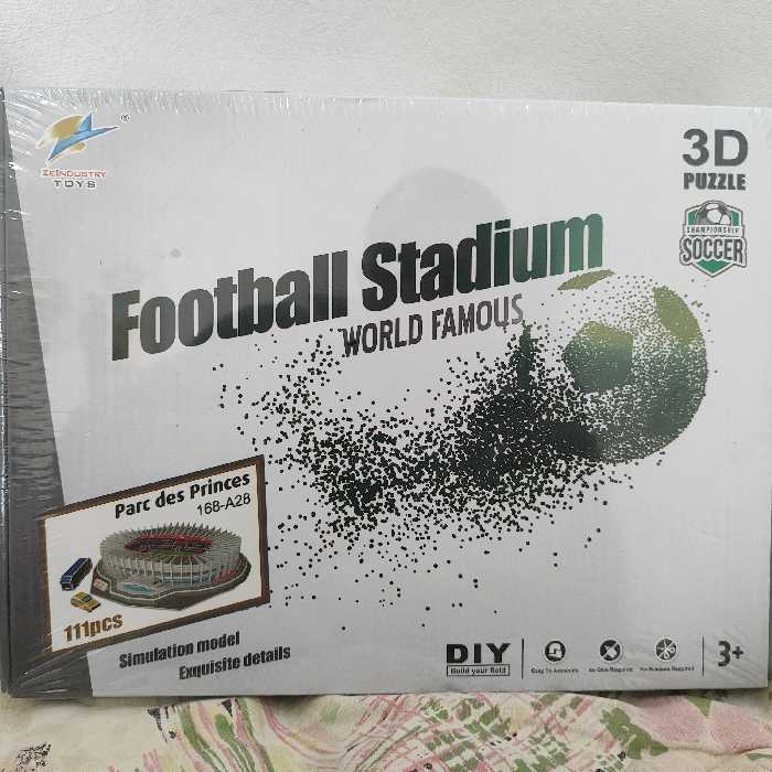 پازل سه بعدی استادیوم پارک  د پرنس ورزشگاه پاریس فرانسه پاریس-سن-ژرمن parc  des princes 3s pazzle 