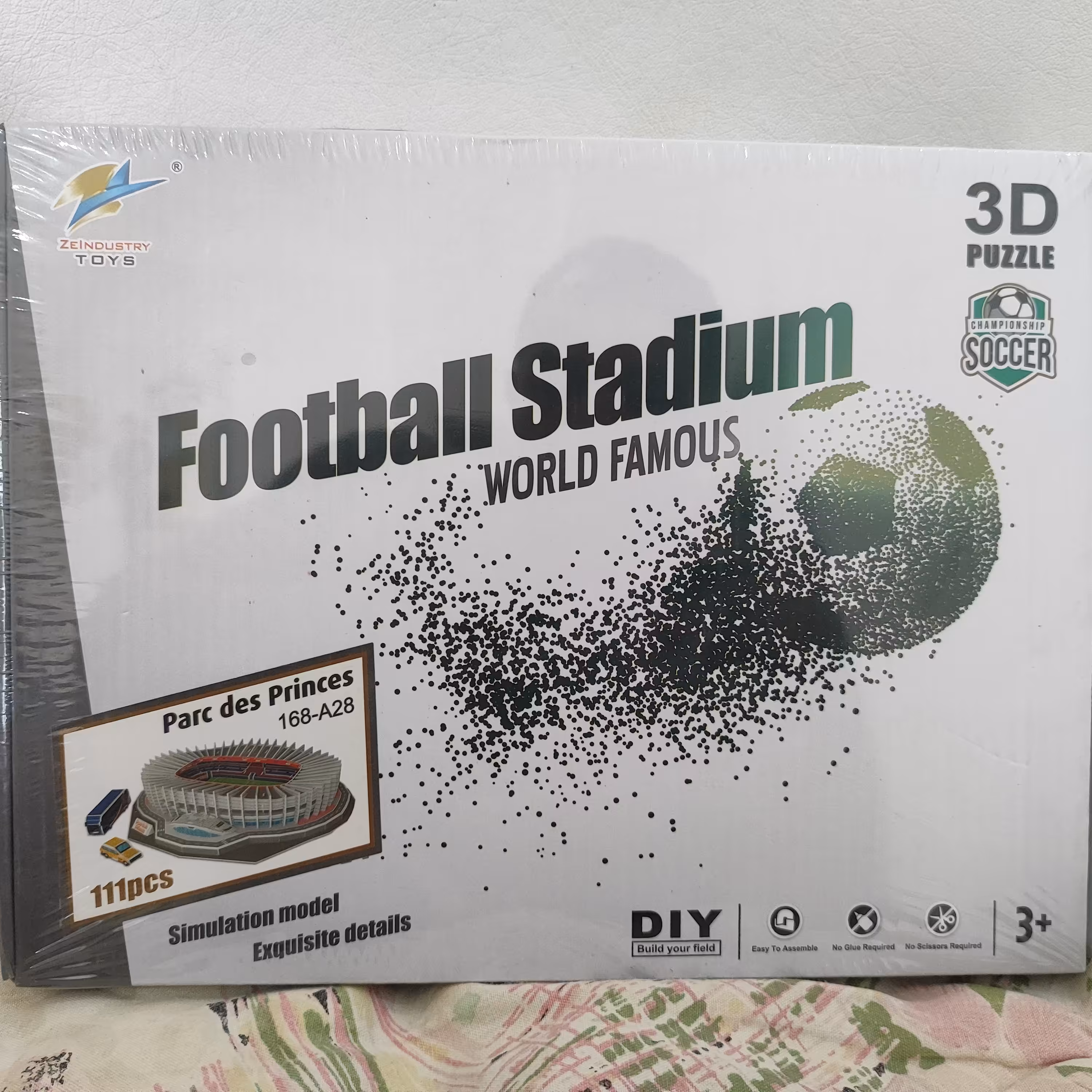 پازل سه بعدی استادیوم پارک  د پرنس ورزشگاه پاریس فرانسه پاریس-سن-ژرمن parc  des princes 3s pazzle 