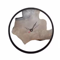 ساعت چوبی روستیک مدل آبنوس  قطر 30