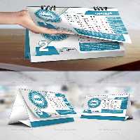 طرح تقویم رو میزی 1400 | گرافیک با طعم تربچه