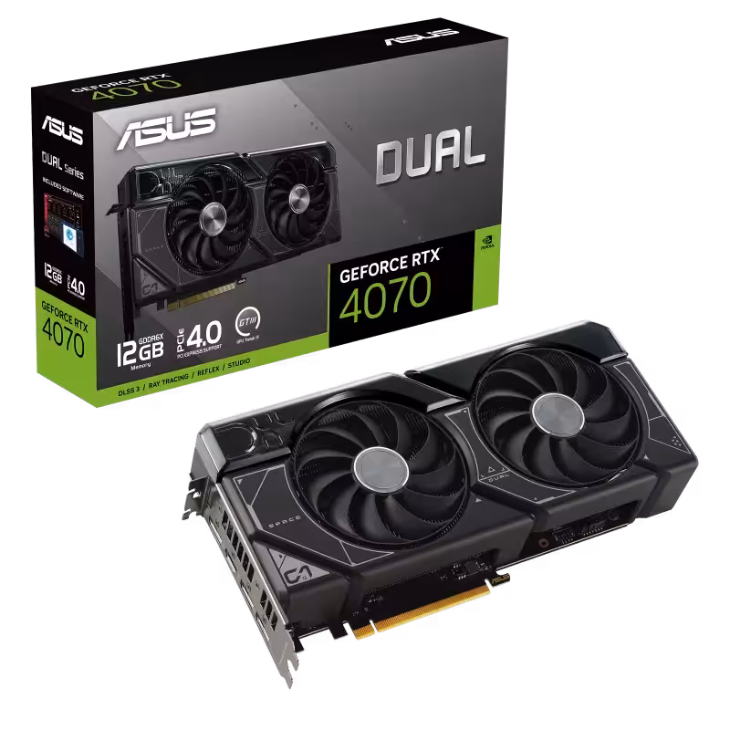 کارت گرافیک  ایسوس مدل Dual GeForce RTX™ 4070 حافظه 12 گیگابایت