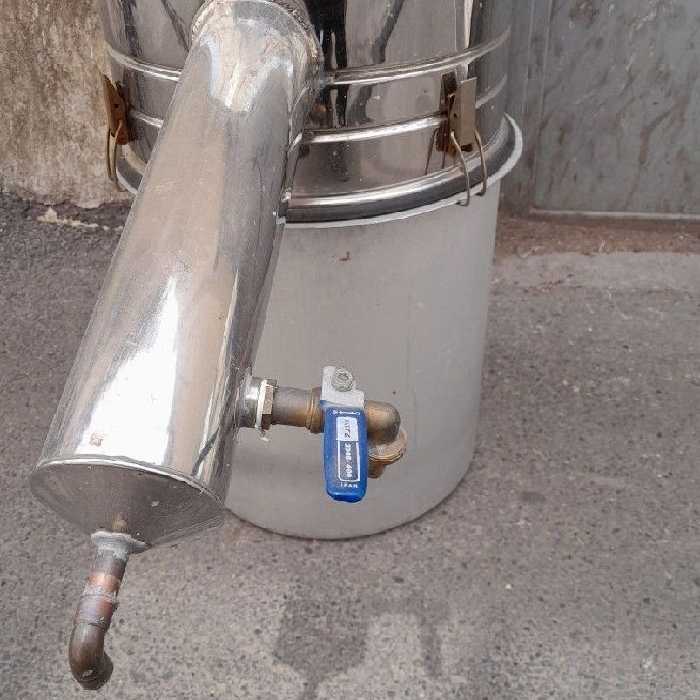 دستگاه گلاب گیر 65 لیتری لوله بلند