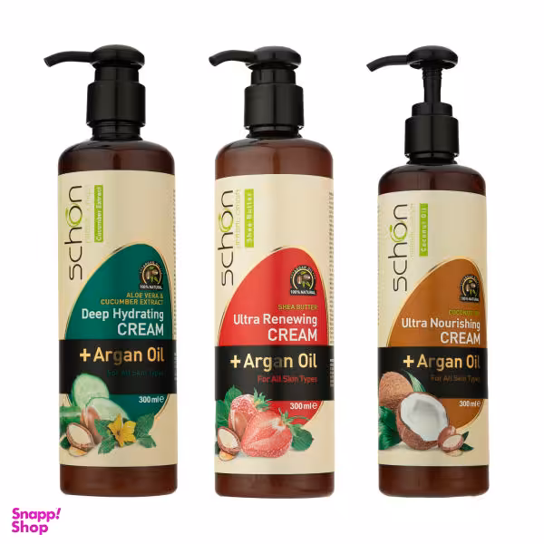 کرم مرطوب کننده شون مدل Shea Butter حجم 300 میلی لیتر مجموعه 3 عددی