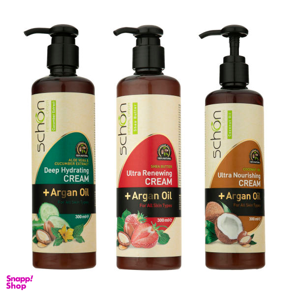 کرم مرطوب کننده شون مدل Shea Butter حجم 300 میلی لیتر مجموعه 3 عددی