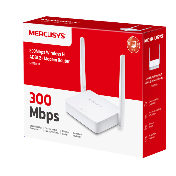 مودم روتر ADSL2 بی سیم مرکوسیس مدل MW-300D