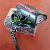 چراغ جلو دوچرخه شارژی بوقدار 