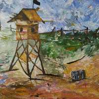 نقاشی با رنگ اکرولیک_منظره