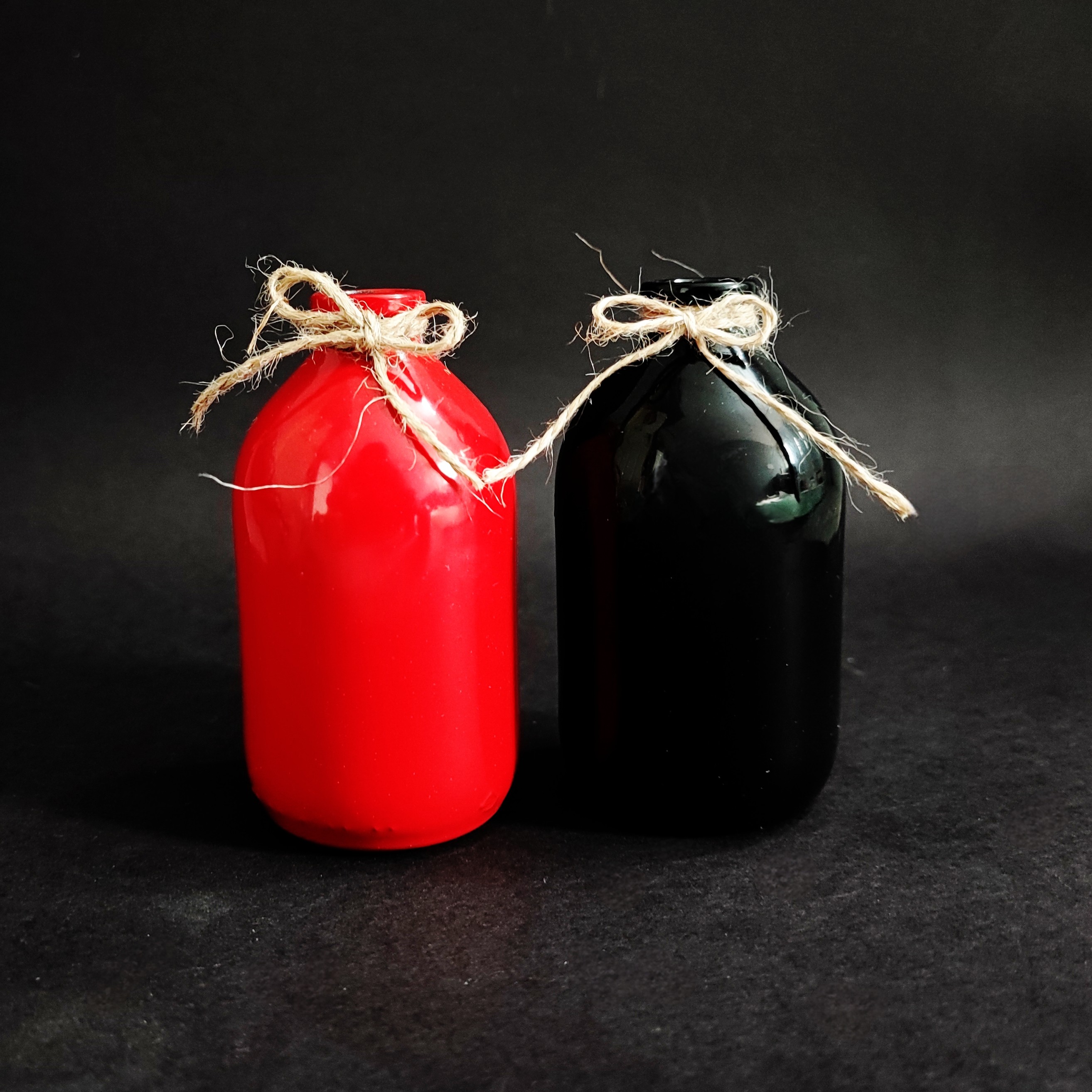 دکوری گلدان شیشه ای پک 2 عددی