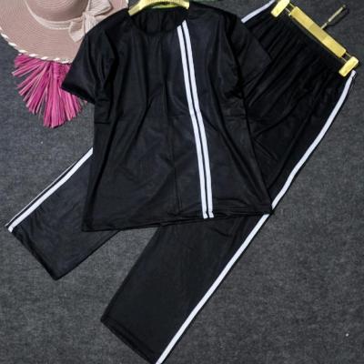 ست تیشرت شلوار قواره دار دوخط