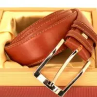 کمربند چرم  طبیعی - دور دوخت