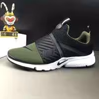 کفش کتانی نایک پرستو سبز مشکی nike presto flyknit ultra green black