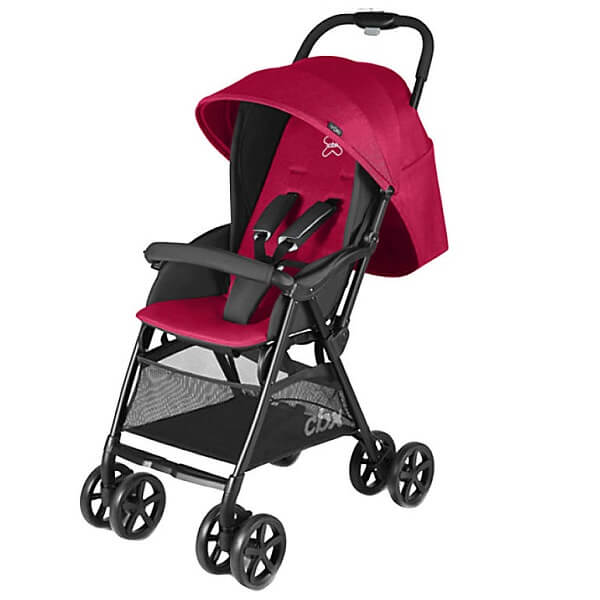کالسکه مسافرتی سی بی ایکس مدل یوکی رنگ قرمز  فوق العاده سبک وزن با خواب کامل قرمز مشکی cbx yoki