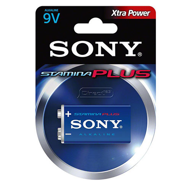 خرید باتری کتابی 9 ولت سونی مدل Stamina Plus 6MA6 بسته 1 عددی
