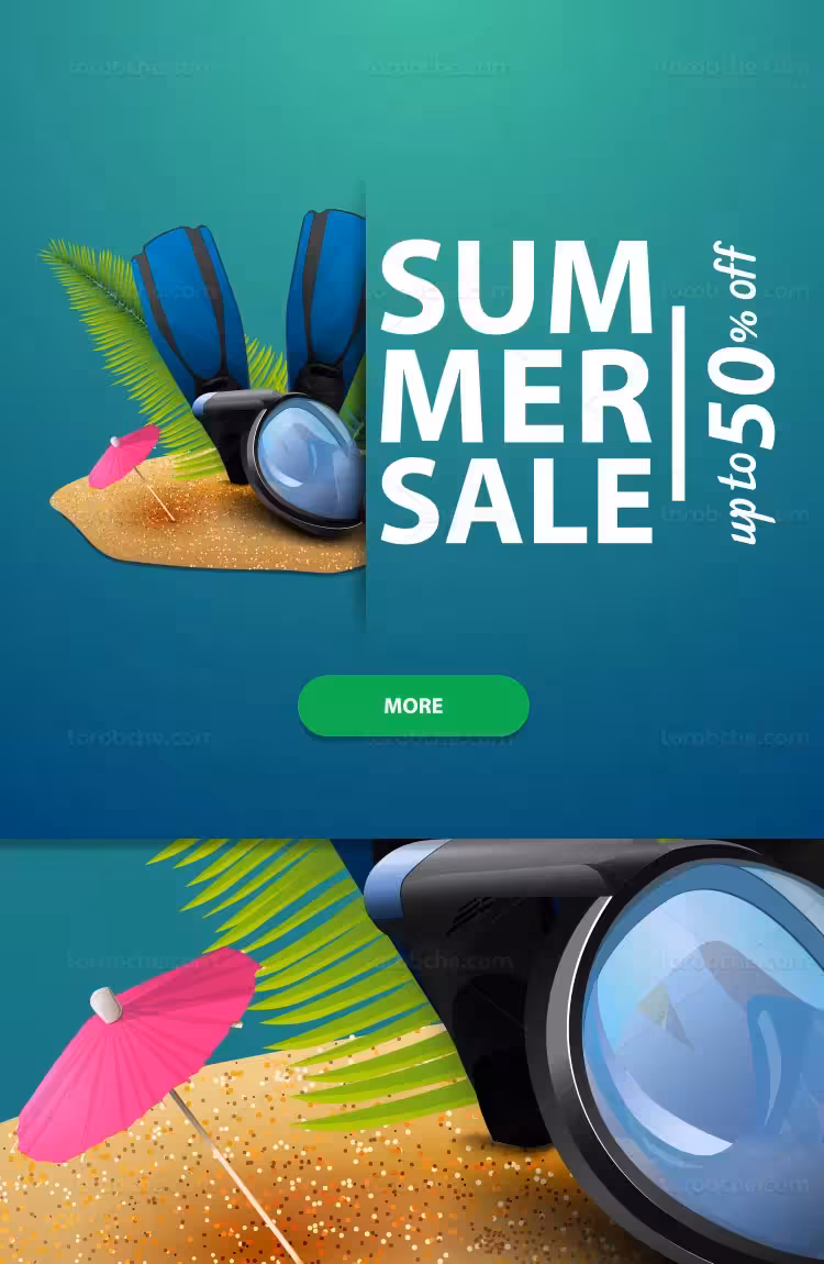 وکتور فروش ویژه تابستانه | گرافیک با طعم تربچه