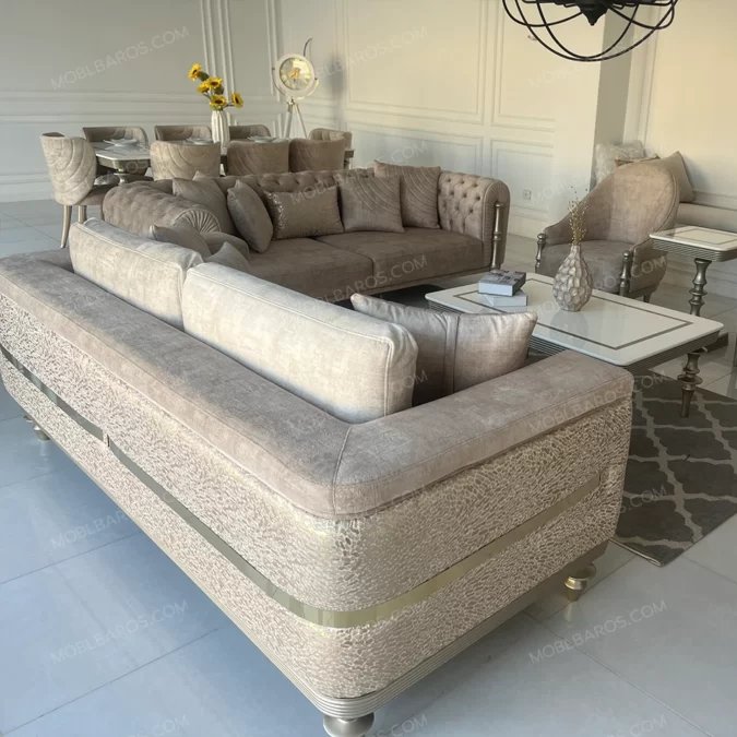 سرویس مبلمان چستر مدرن وینچنزا (ارسال با باربری پس کرایه)