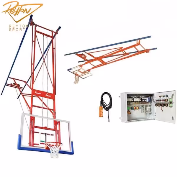 دستگاه بسکتبال پایه سقفی الکتریکی مدل EBS