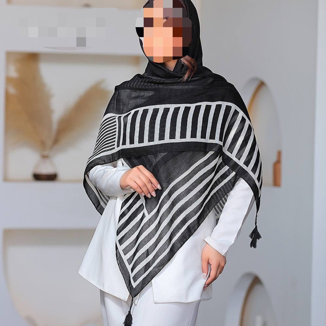 روسری نخی قواره دار