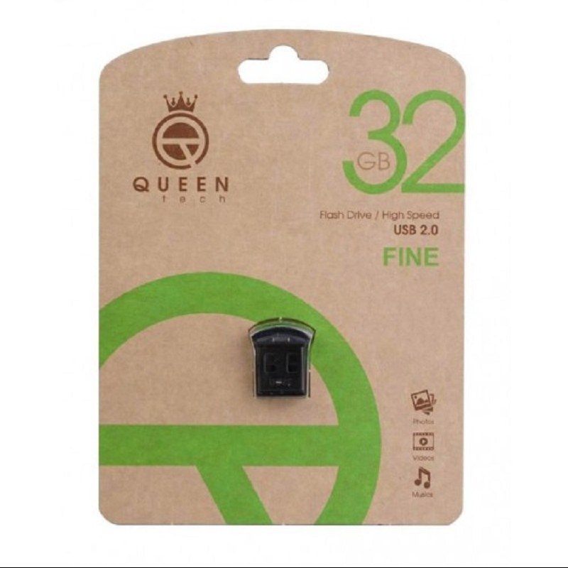 فلش مموری QUEEN TECH مدل FINE ظرفیت 32 گیگابایت