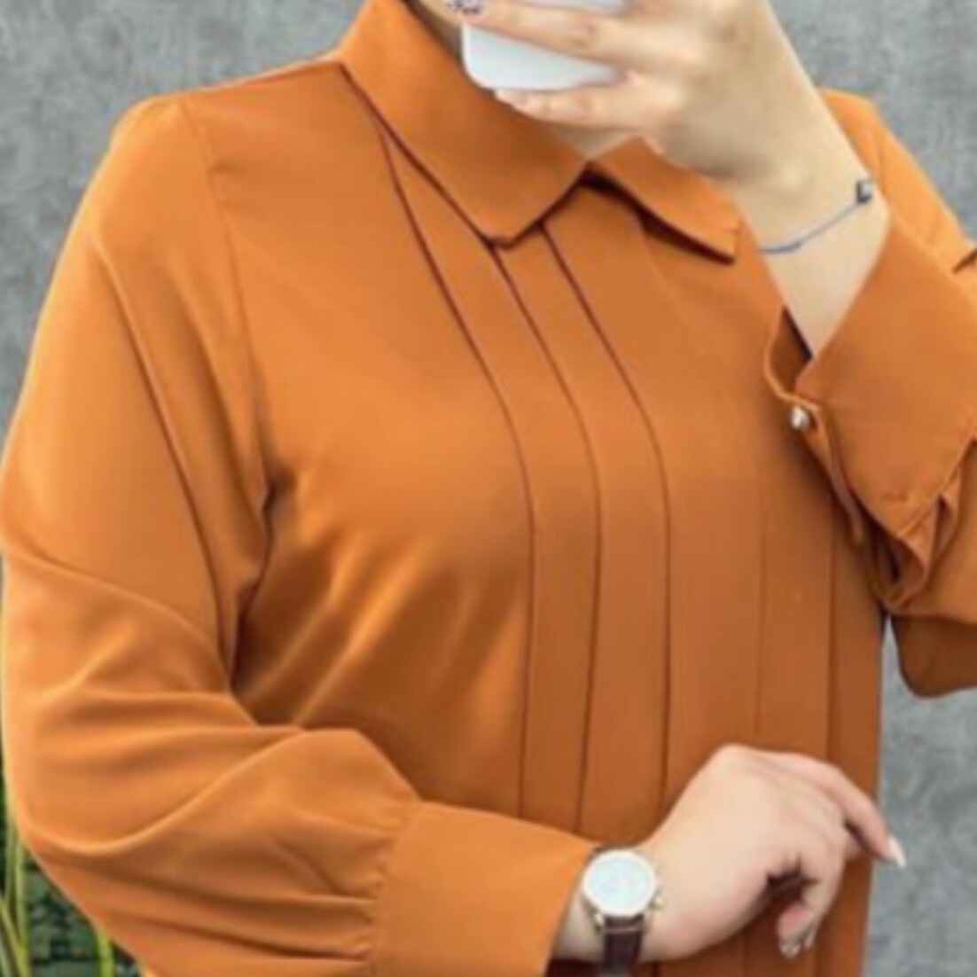 شومیزجلوپیله دارسایز38تا46 قد72(قیمت 520000)باارسال رایگان