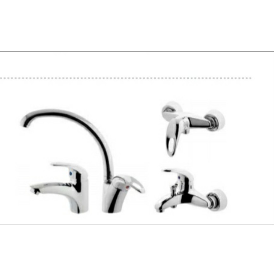 ست کامل شیرآلات البرزروز مدل مرجان کروم