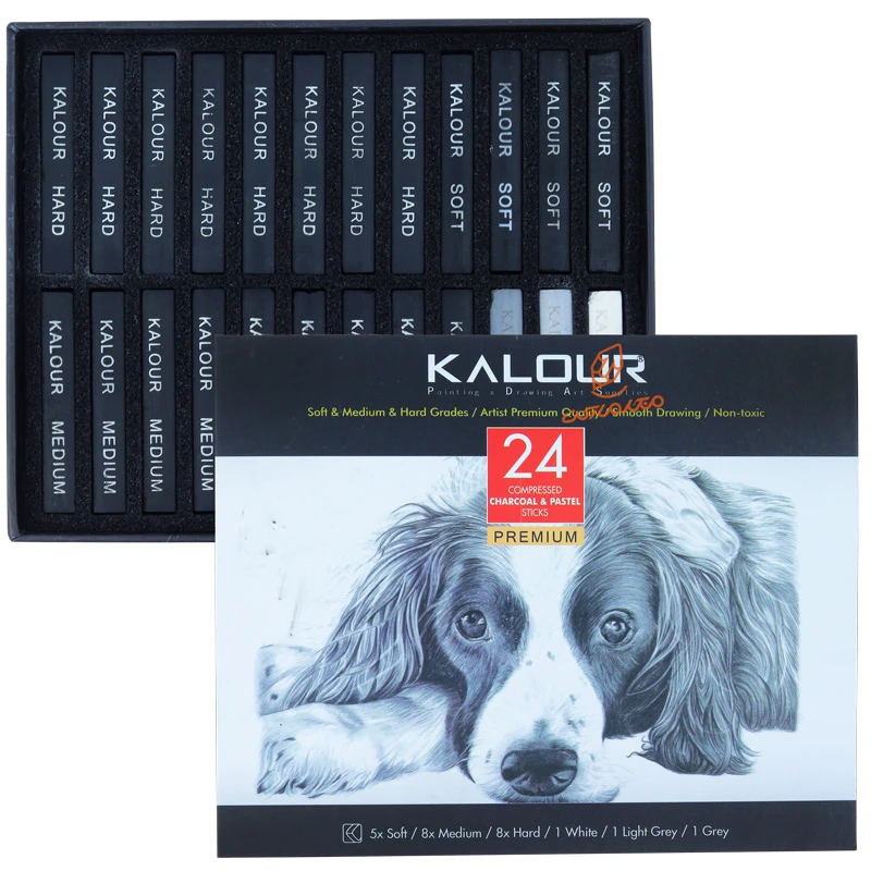 ست ذغال 24 عددی کالور kalour