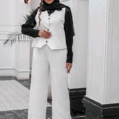 ست سه تیکه تترون و لمه کتان مدل روژان